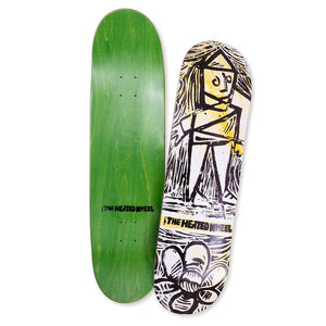 The Heated Wheel Skateboard Deck - Flower Guy 8.5"