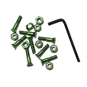 Sunday Hardware Truck Bolts - 7/8" Allen Key - Green Anodised