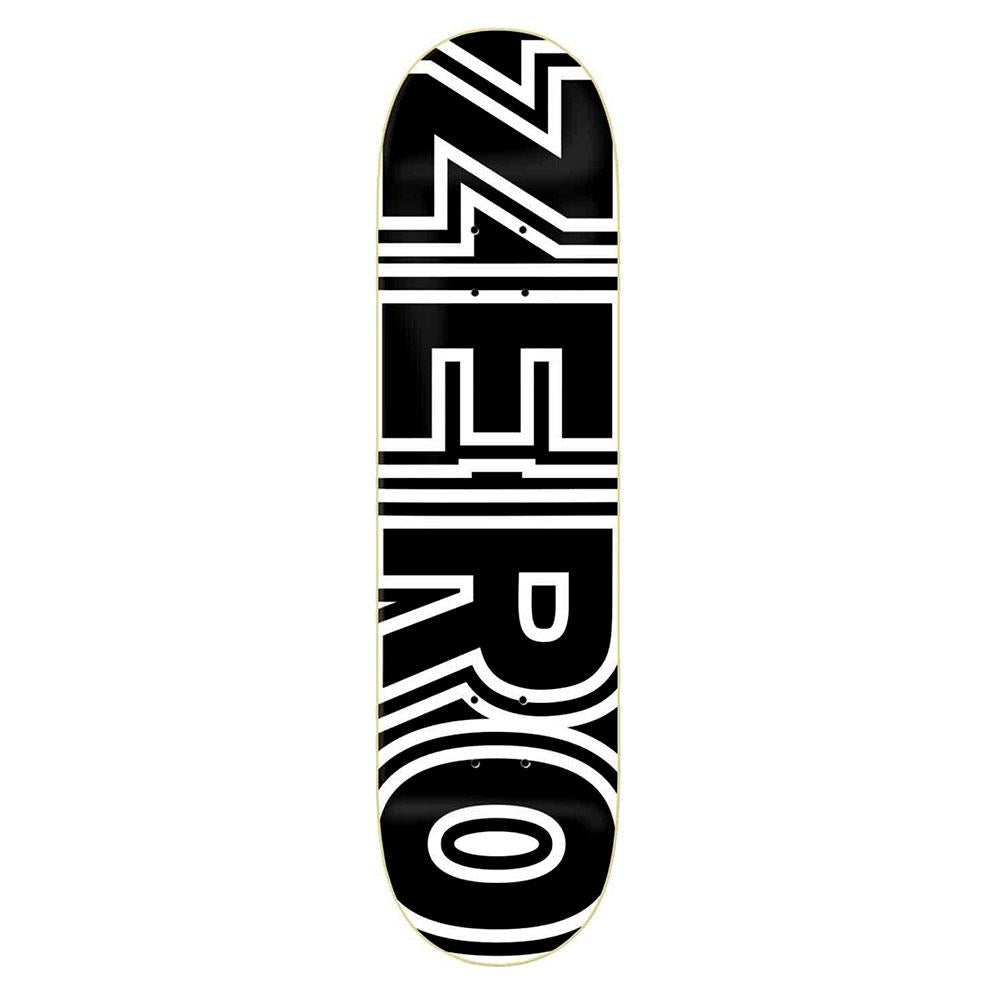 Zero Skateboard Deck - Bold Black/White 8.375"