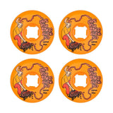 Santa Cruz Wheels - Slime Balls Stupid Brains Speed Balls Orange 99a 54mm (4 Pack)