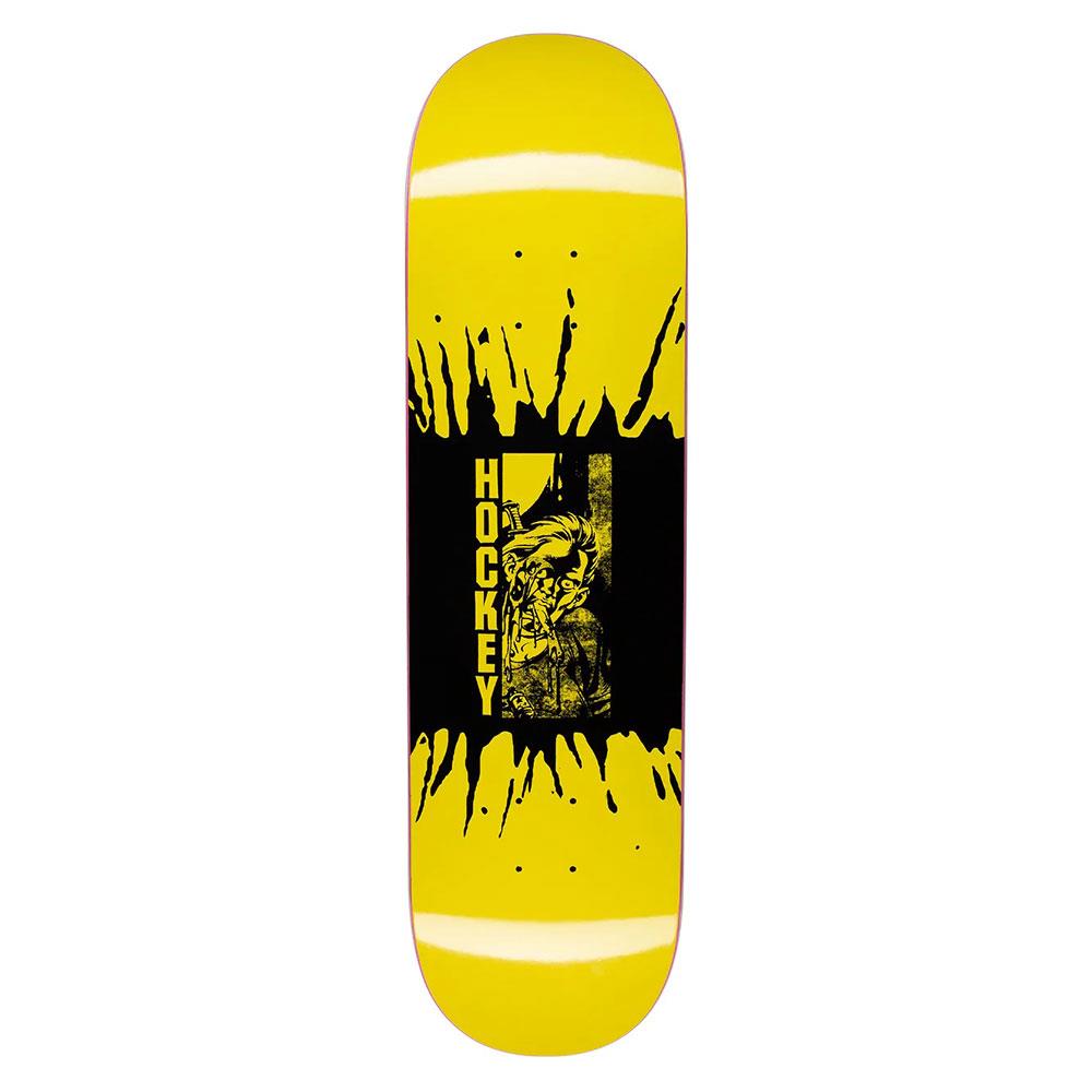 Hockey Skateboard Deck - Sikmura Donovon Piscopo  Yellow/Black 8.5"