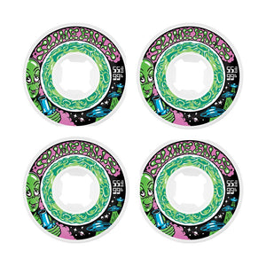 Santa Cruz Wheels - Slime Balls Saucers White 99a 55mm (4 Pack)