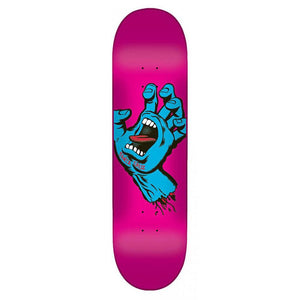 Santa Cruz Skateboard Deck - Screaming Hand Pink 7.8"