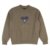 Welcome Spidey Pigment-Dyed Crew - Stone