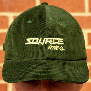 Source Skate Co. Cord Cap - Dark Olive
