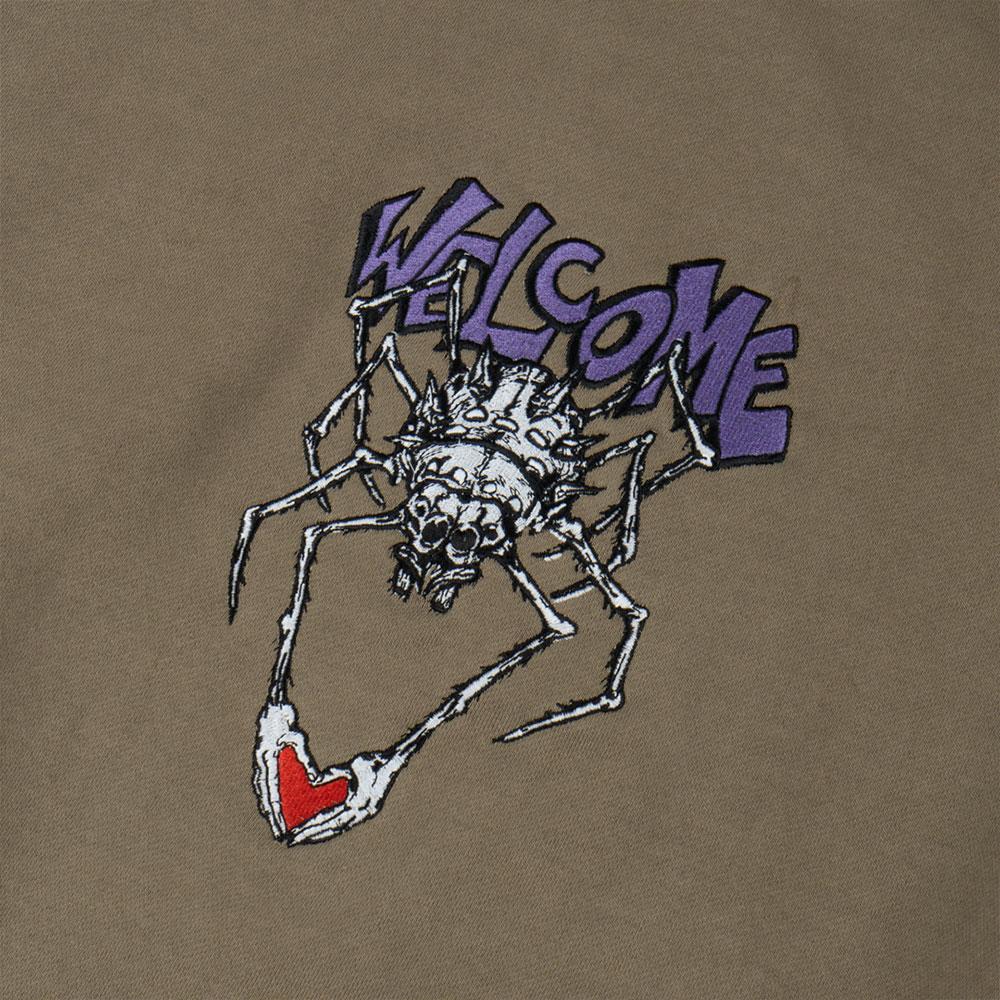 Welcome Spidey Pigment-Dyed Crew - Stone