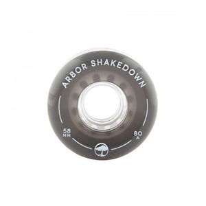 Arbor Wheels - Shakedown Ghost Black 80a 58mm (4 Pack)