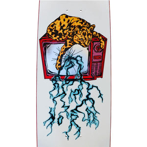 Welcome Skateboard Deck - Static Nora on Sphynx White 8.8" (Shaped)
