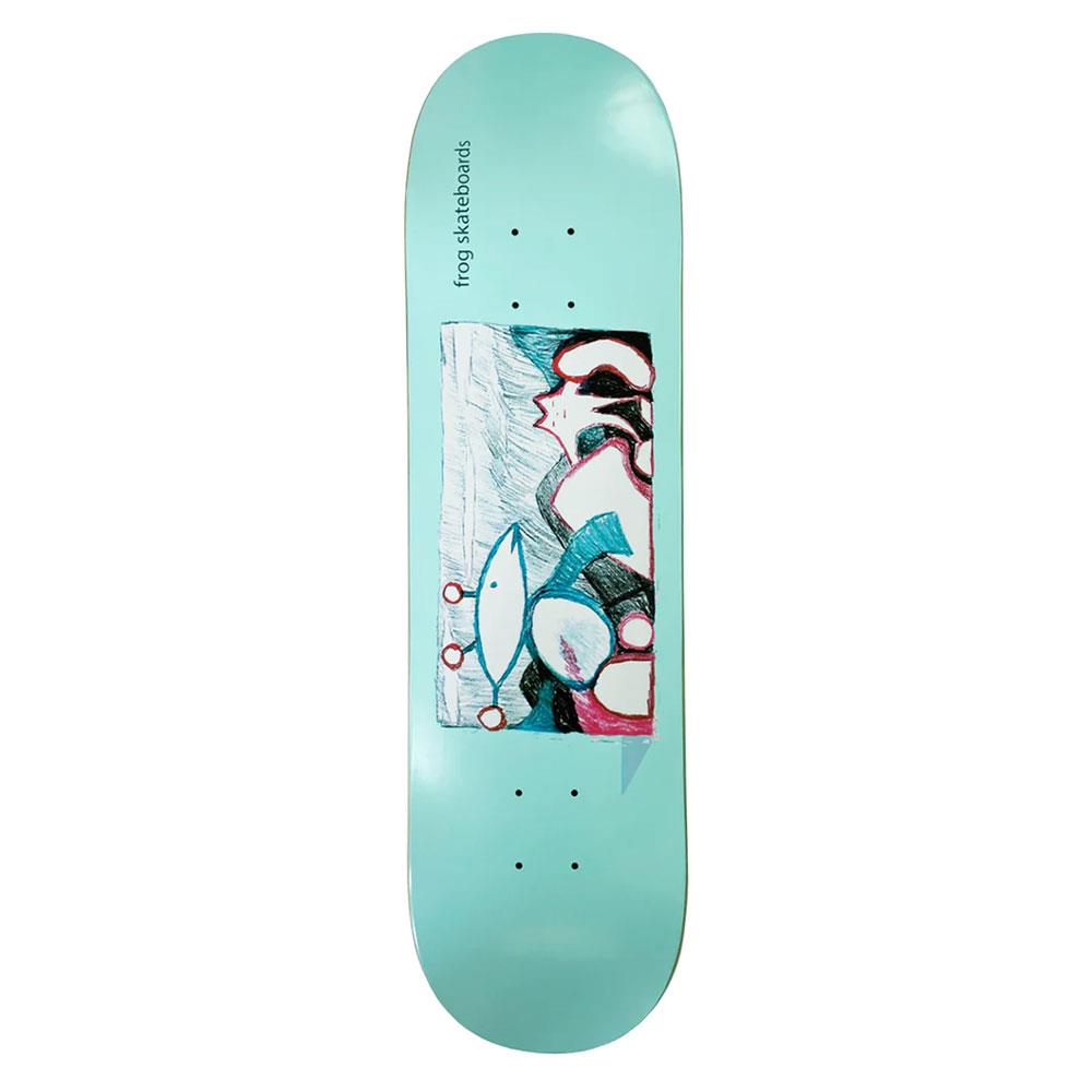 Frog Skateboard Deck - Extra Help Blue 8.25"