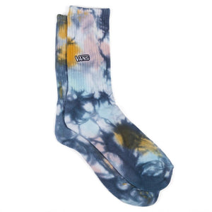 Vans Seasonal Tie Dye Crew Socks - Blue Glow