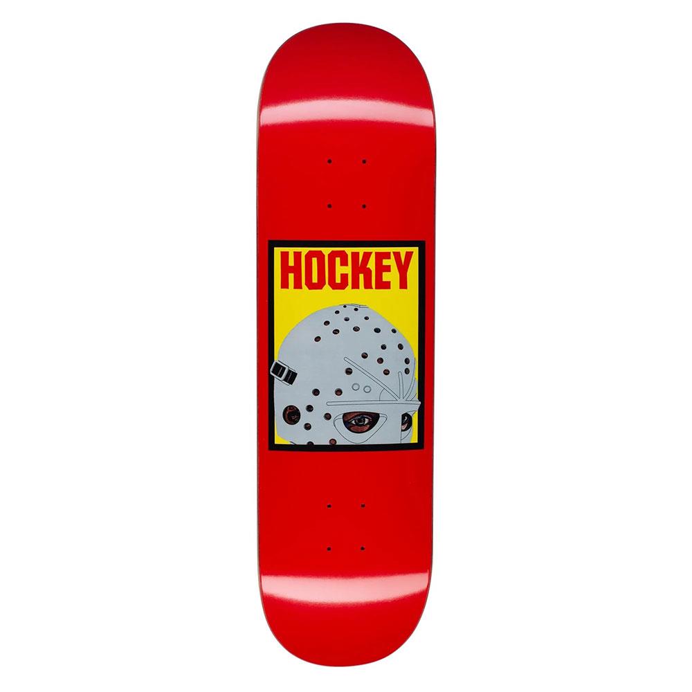 Hockey Skateboard Deck - Half Mask Red 8.5"