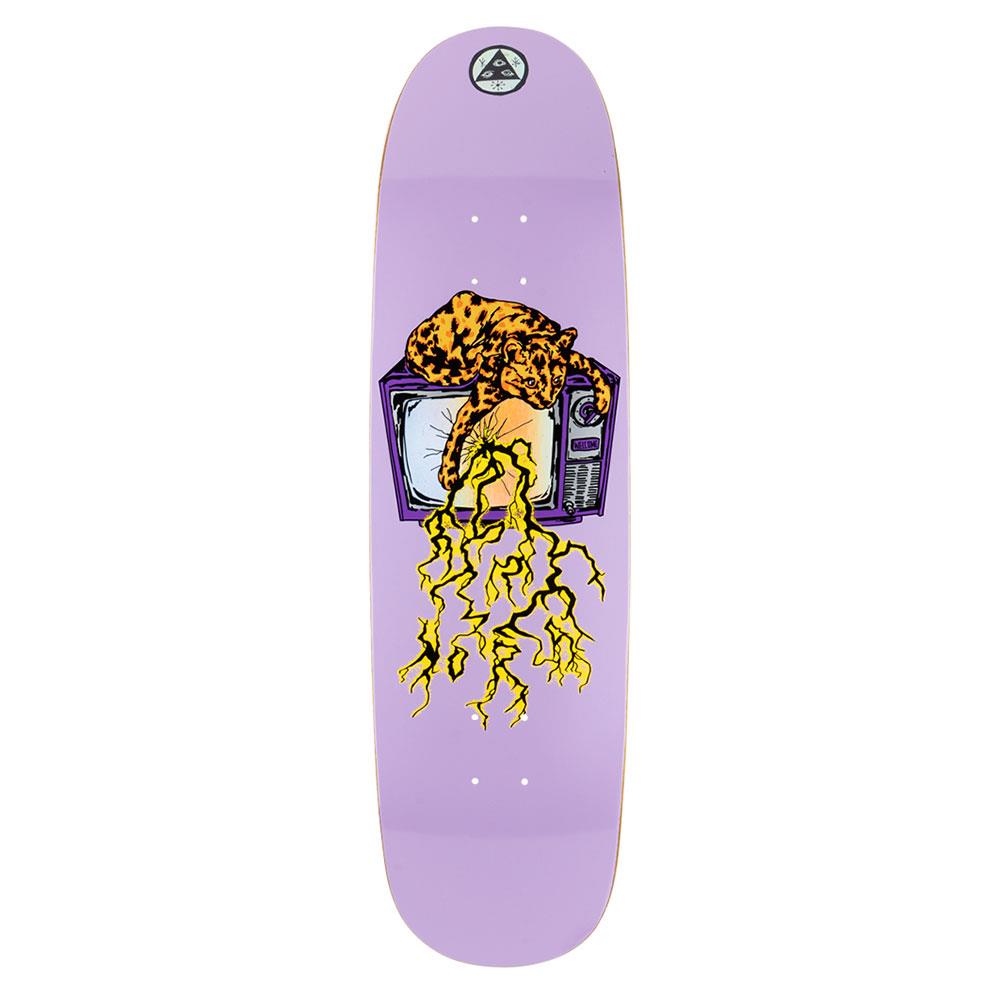 Welcome Skateboard Deck - Static on Sphynx Lavender 8.8" (Shaped)