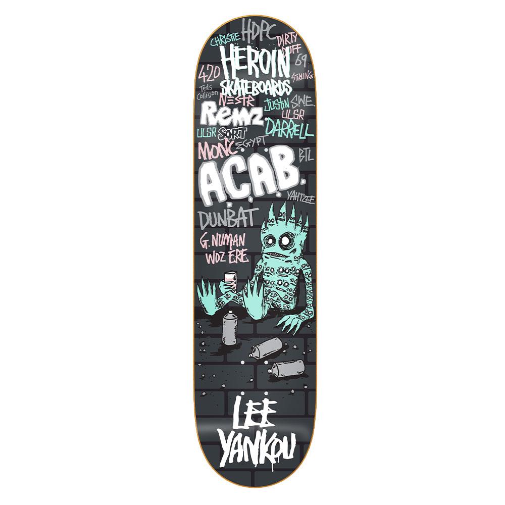 Heroin Skateboard Deck - Lee Yankou IMP 8.25"
