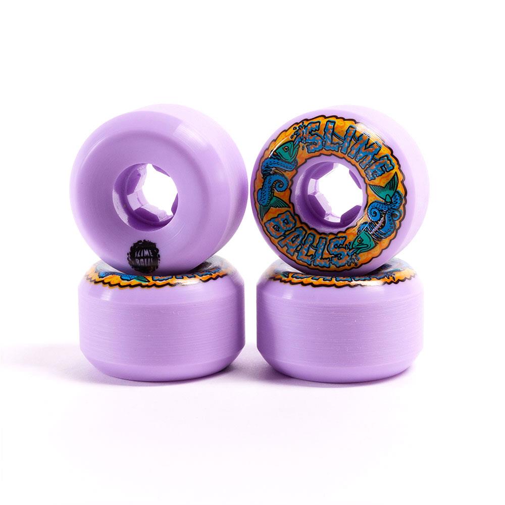 Santa Cruz Wheels - Slime Balls Fish Balls Speed Balls Purple 99a 54mm (4 Pack)