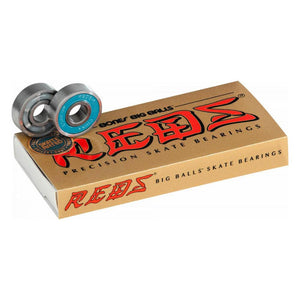 Bones Skateboard Bearings - Big Balls Reds (8 Pack)