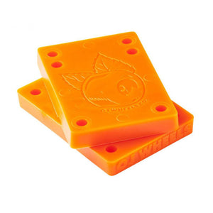 OJ Skateboard Riser Pads - Juice Cubes 3/8" Orange (2 Pack)