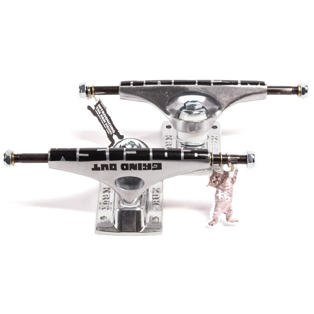 Krux Trucks - K5 Grind Out Racism DLK Standard Silver 7.6 (Pair)