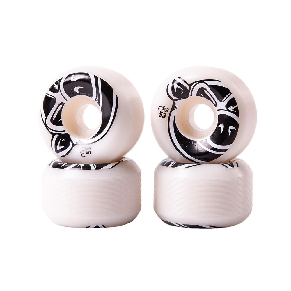 Pig Wheels - PG Head C-Line White/Black 101a 53mm (4 Pack)