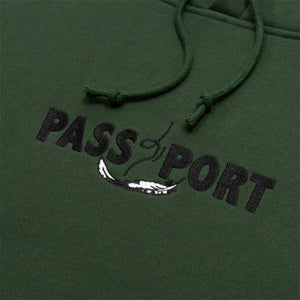 Passport Featherweight Embroidery Hoodie - Forest Green