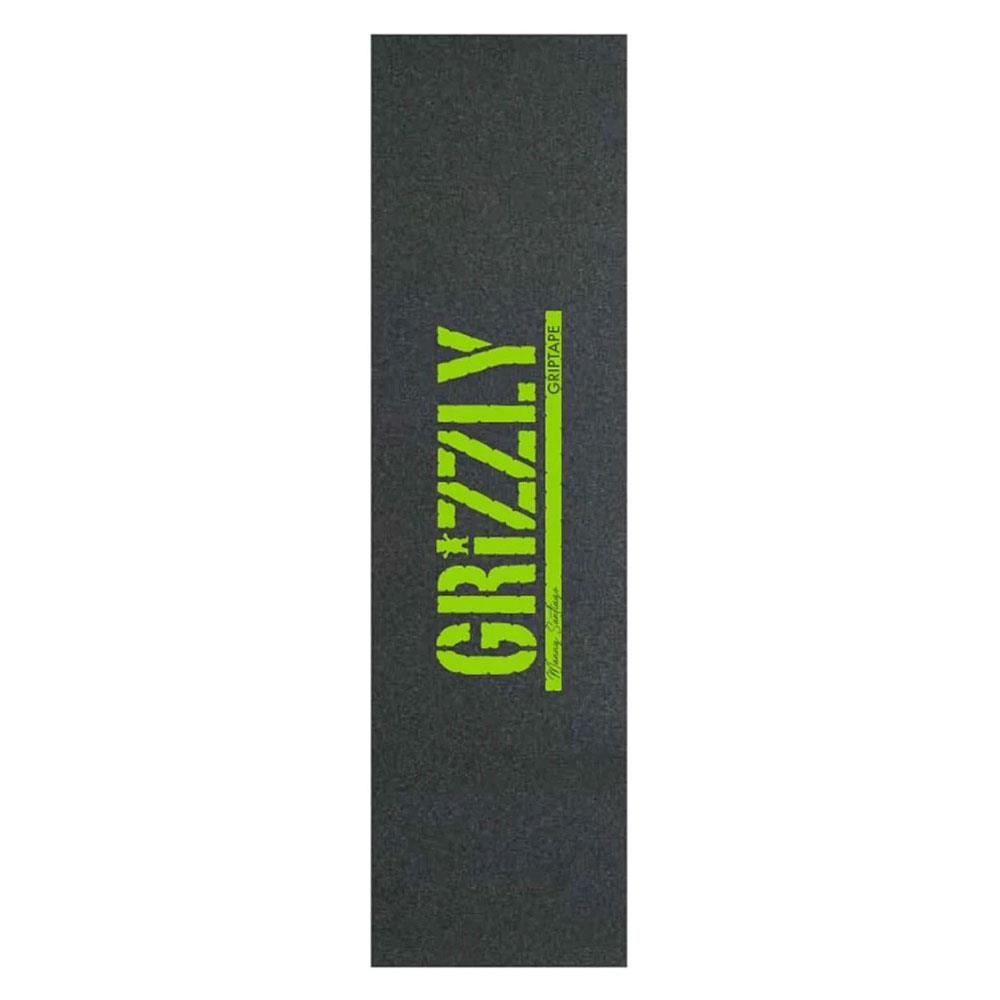 Grizzly Skateboard Griptape - Manny Santiago Signature Black/Green 9"