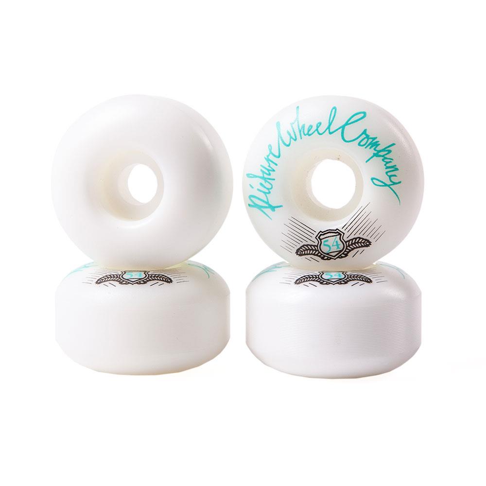 Picture Wheels - POP White/Teal 99a 54mm (4 Pack)