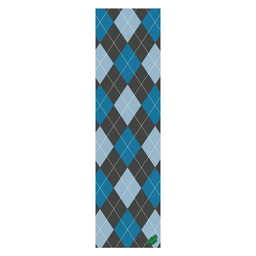 MOB Skateboard Griptape - Argyle Graphic Grip Blue 9"