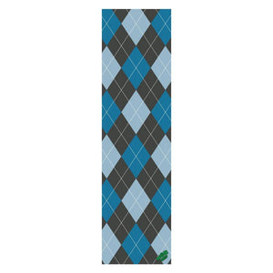 MOB Skateboard Griptape - Argyle Graphic Grip Blue 9"