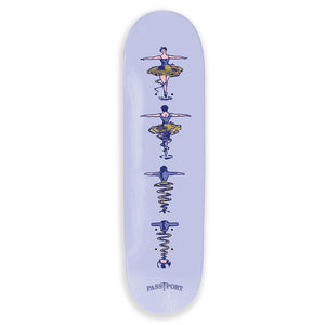 Passport Skateboard Deck - Spin Me Round - Corkscrew Lilac 8.25"