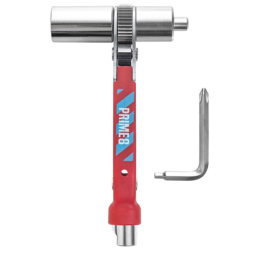 Prime8 #1 Skateboard Tool - Ratchet Tool Red