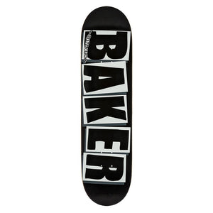 Baker Skateboard Deck - Team Brand Logo Black/White 8.25"