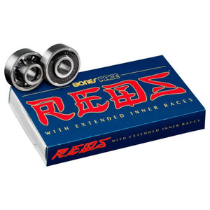 Bones Skateboard Bearings - Race Reds 608 (8 Pack)