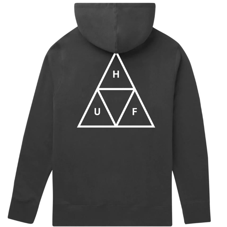 Huf Essentials Triple Triangle Pullover Hoodie - Black