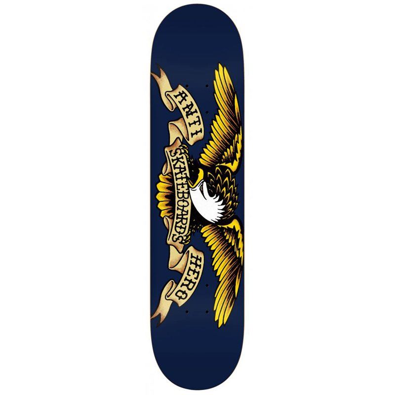 Anti Hero Skateboard Deck - Classic Eagle Blue 8.5"