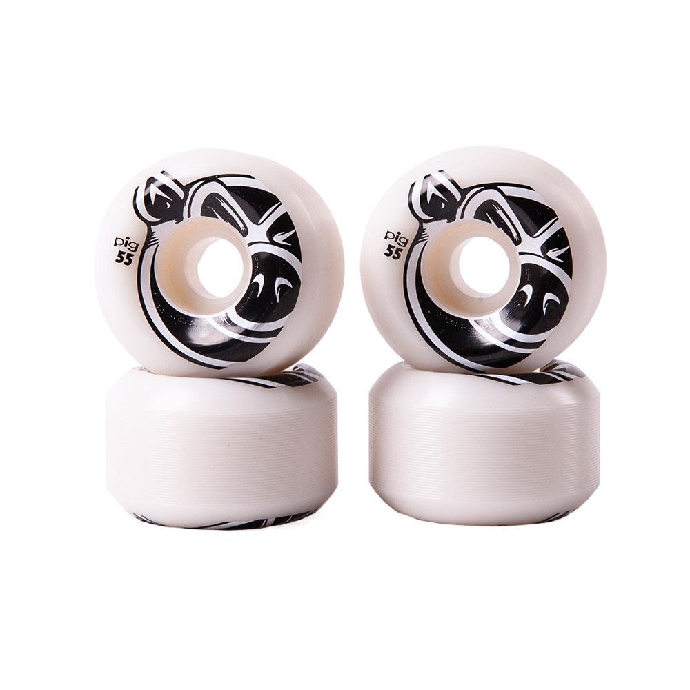 Pig Wheels - PG Head C-Line White/Black 101a 55mm (4 Pack)