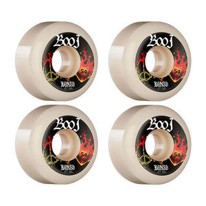 Bones Wheels - STF Boo Heart & Soul V6 White/Black 99a 54mm (4 Pack)