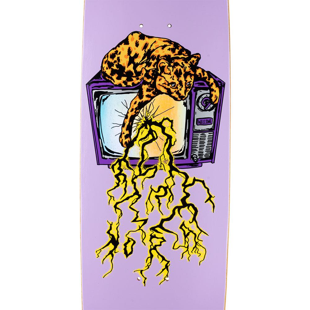 Welcome Skateboard Deck - Static on Sphynx Lavender 8.8" (Shaped)