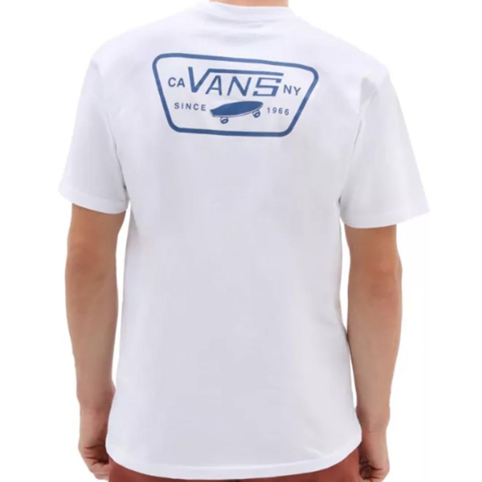 Vans Full Patch T-Shirt - White/True Blue