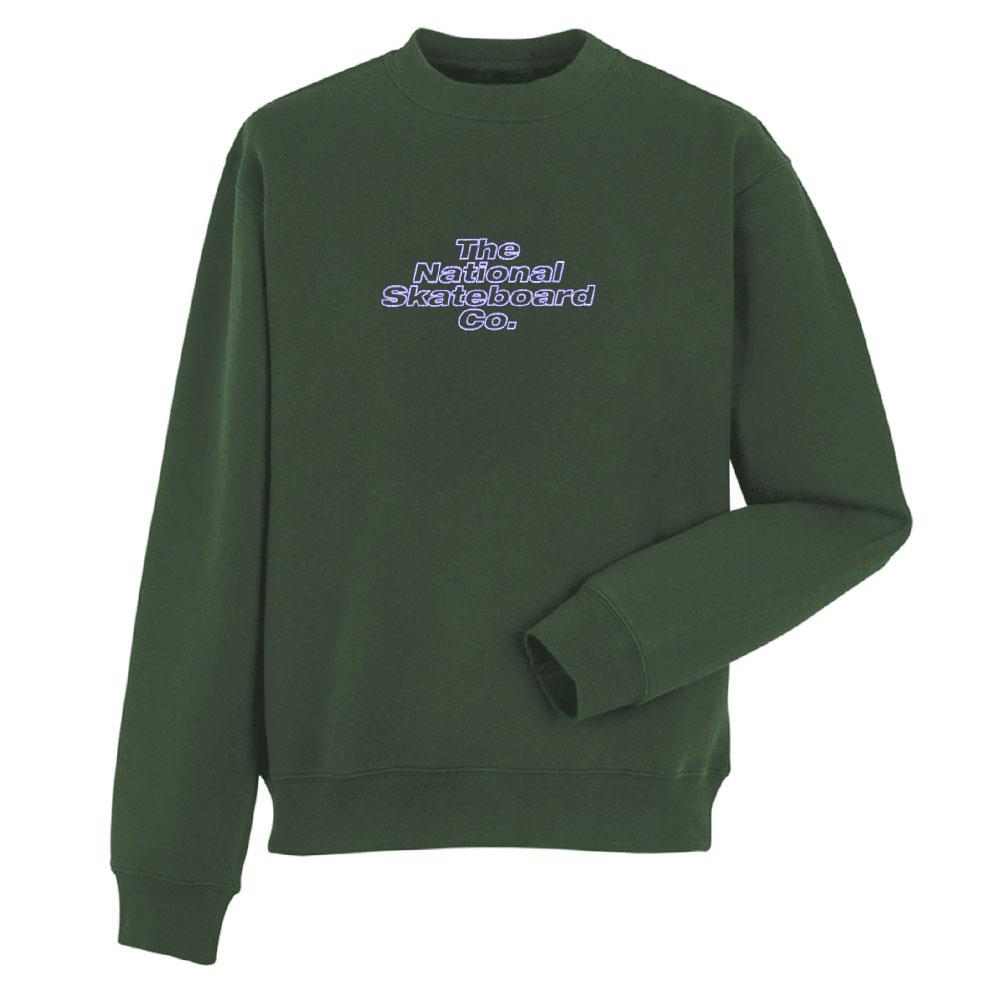 The National Skateboard Co. Embroidered Crewneck - Green