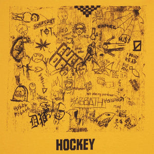 Hockey Desk Carve Longsleeve T-Shirt - Gold