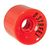 D Street Wheels - 59 Cent Red 78a 59mm (4 Pack)
